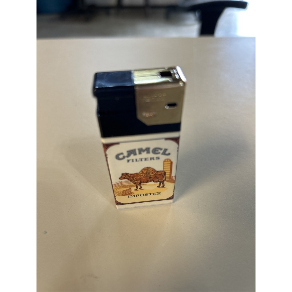 Vintage Camel Filters Disposable Lighter Funny Imposter Cow